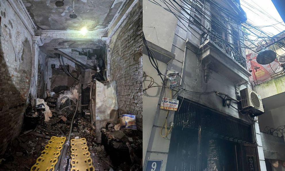 Hiện trường thương tâm vụ cháy khiến cả nhà 5 người tử vong tại Hà Nội