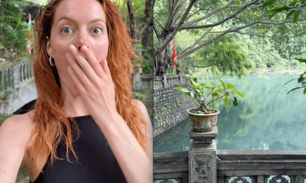 Du lịch Ninh Bình, khách Tây há hốc miệng vì bốc trúng ngay 