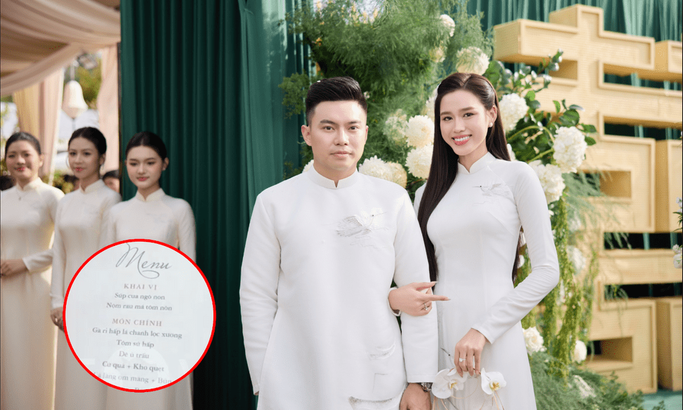 Lộ diện menu tiệc ăn hỏi Đỗ Hà, có món nộm cực thú vị