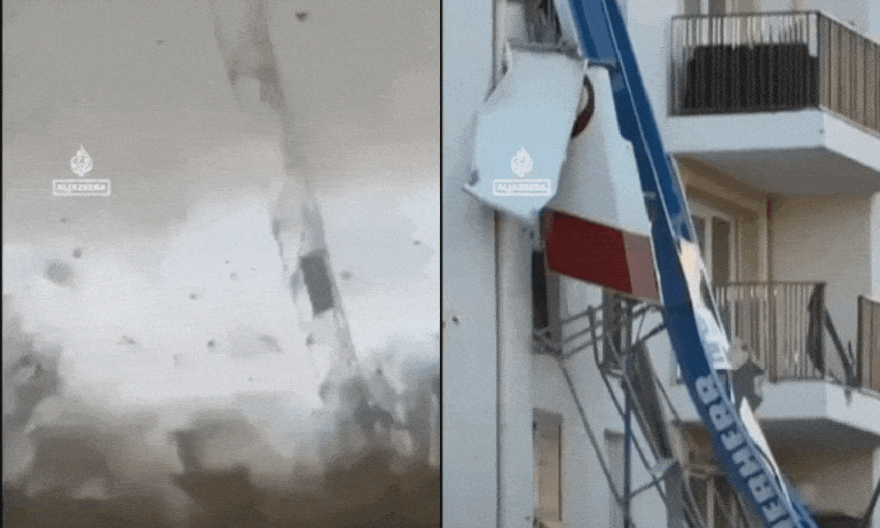 Lốc xoáy kinh hoàng ở Paris khiến cần cẩu đổ sập, hàng chục người thương vong