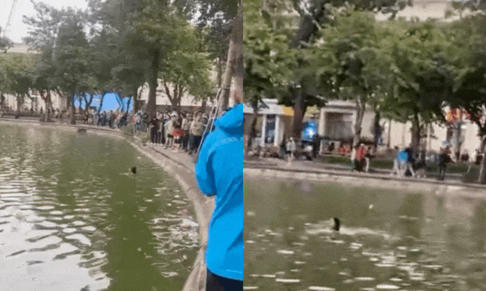 Xôn xao clip cô gái không mặc quần áo, nghi đuối nước ở hồ Hoàn Kiếm