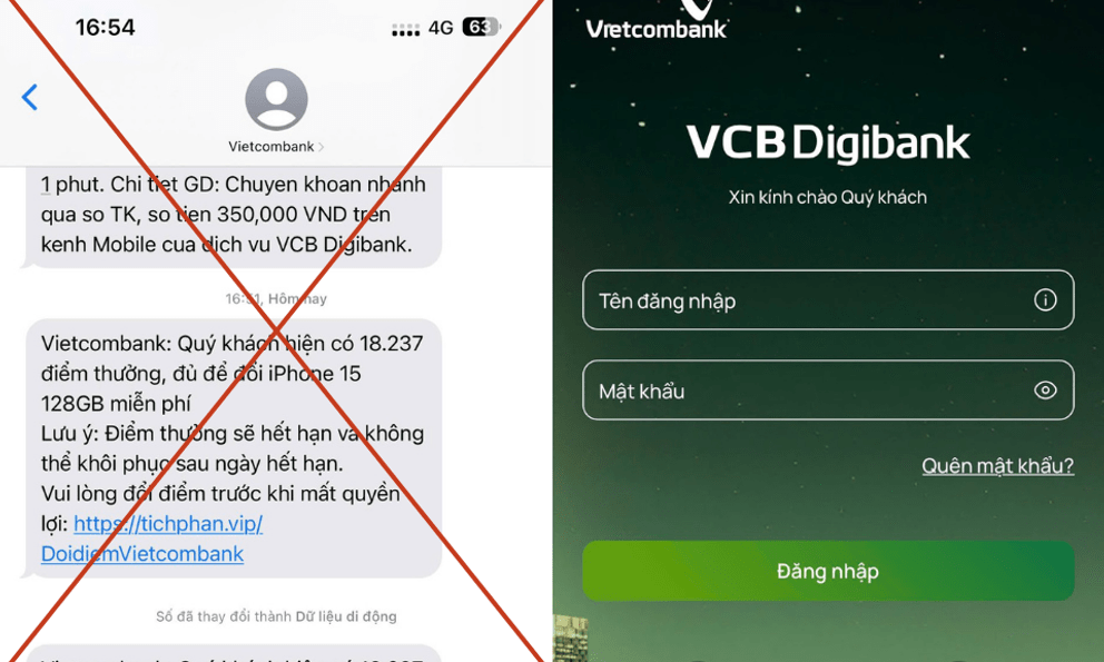 Vietcombank cảnh báo về 1 tin nhắn