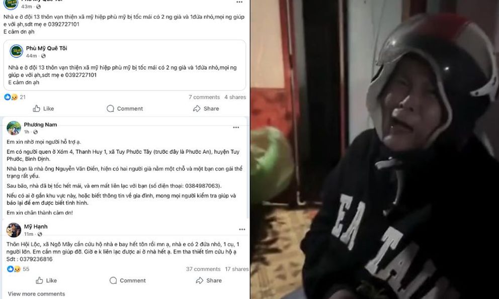 Người dân giữa tâm bão kêu cứu, cần sự hỗ trợ