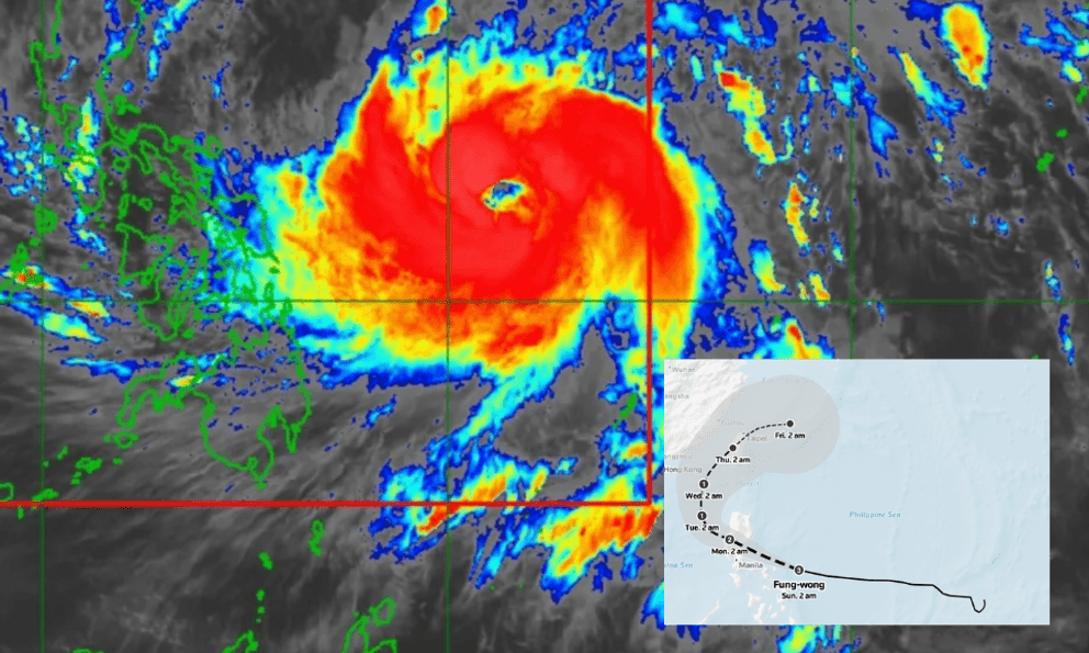 Đường đi dị thường của cơn bão quái vật “Phượng Hoàng”