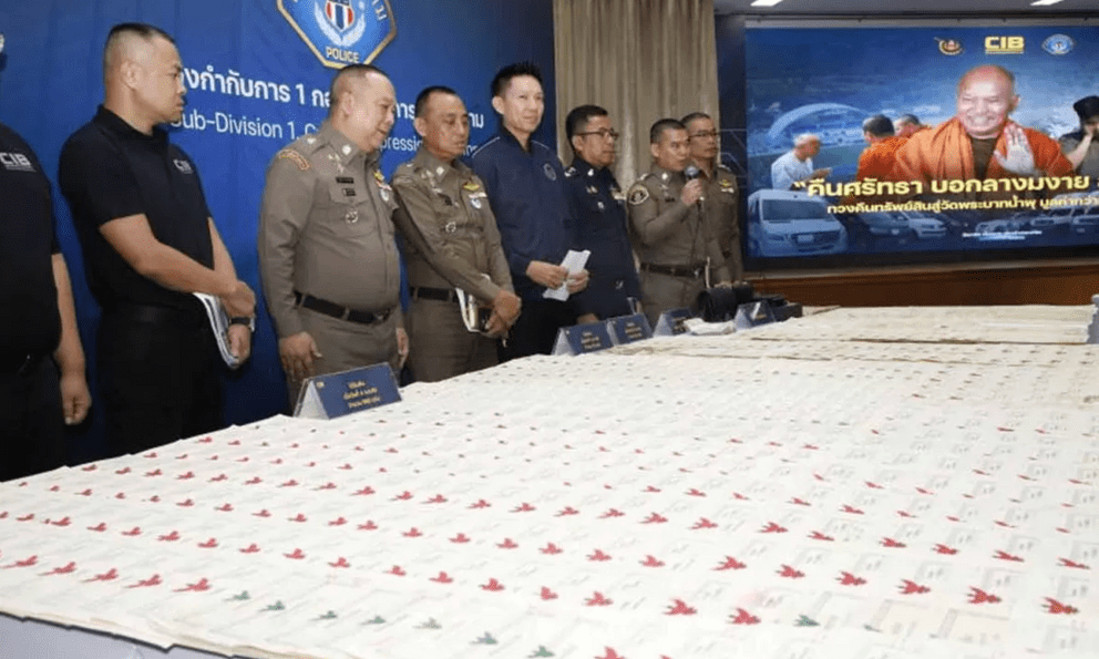 Trụ trì Thái Lan cấu kết ăn chặn hơn 8.000 tỷ đồng từ thiện của chùa: Tịch thu được 411 sổ đỏ, 60 ô tô