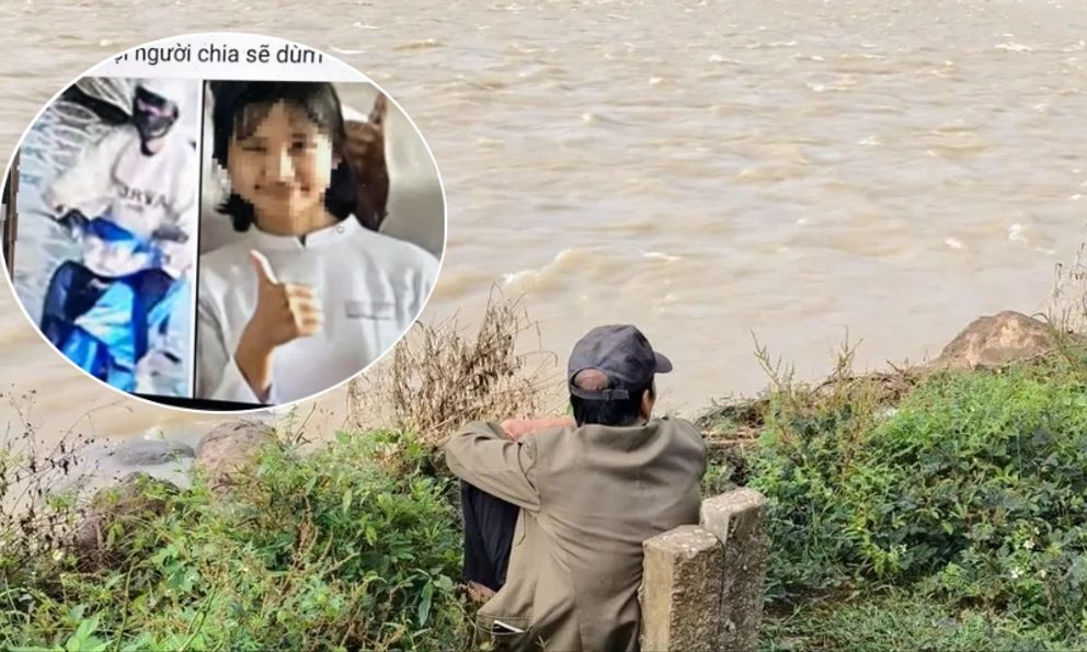 Vụ nữ sinh lớp 11 mất tích: Xót xa hình ảnh người cha thẫn thờ ngồi bên bờ sông ngóng trông tin con mỗi ngày