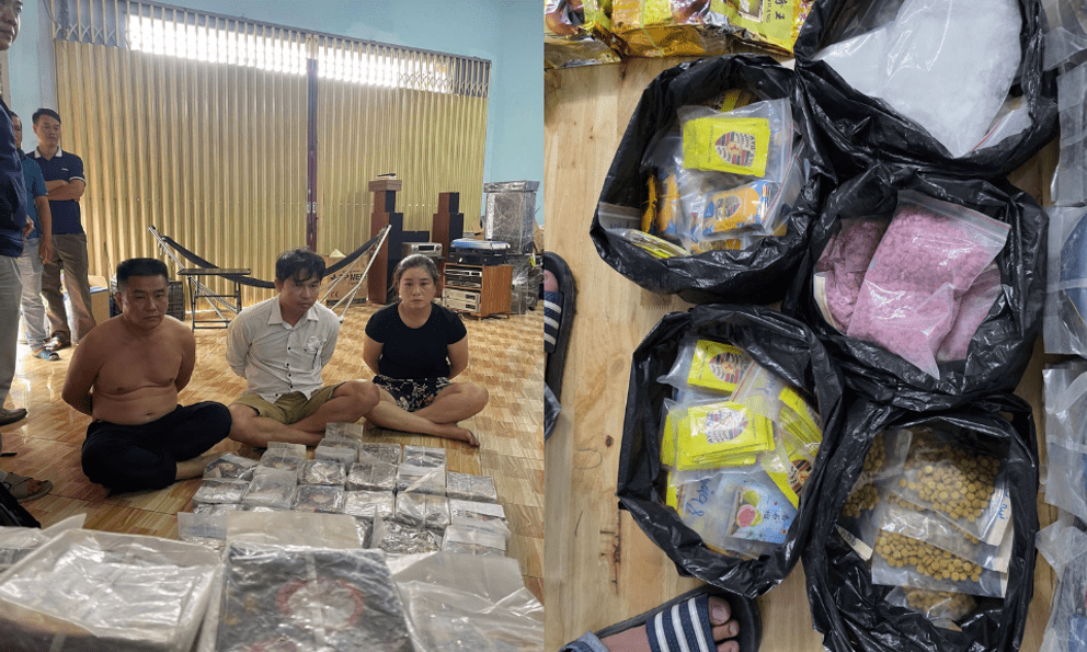 Phá đường dây ma tuý có tổ chức xuyên quốc gia: Thu 174 kg ma túy tổng hợp, 10 bánh heroin, 300 gói ma tuý dạng nước vui