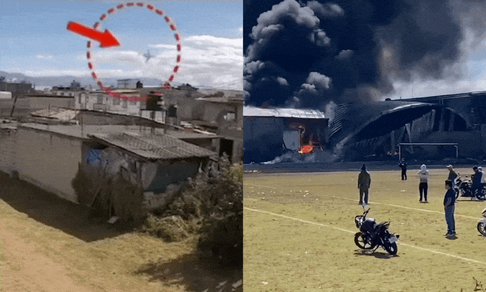 Máy bay lao thẳng xuống khu dân cư, nhiều người thiệt mạng