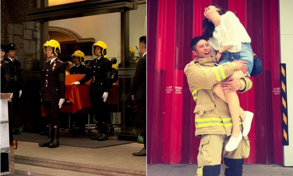 Xúc động trước tang lễ của lính cứu hỏa hy sinh trong đám cháy Hong Kong (Trung Quốc): Bạn gái 10 năm làm 1 việc đặc biệt 