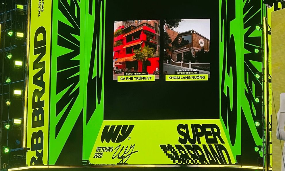Có tới 2 cái tên giành chiến thắng trong giải thưởng Thương Hiệu F&B Đỉnh của năm tại WeYoung 2025