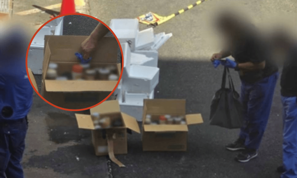 Phát hiện nhiều chai chứa vật thể nghi là nội tạng người bị vứt bỏ tại chợ đầu mối ở Nhật Bản