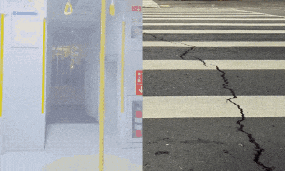 Đài Loan (Trung Quốc) chao đảo đêm khuya vì động đất 7.0: Đường phố nứt nẻ, clip trên tàu điện khiến ai cũng lạnh sống lưng