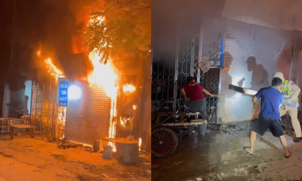 Clip cháy kinh hoàng lúc rạng sáng: CSGT phá cửa cứu 11 người trong biển lửa