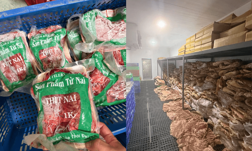 Cận cảnh kho thịt heo 