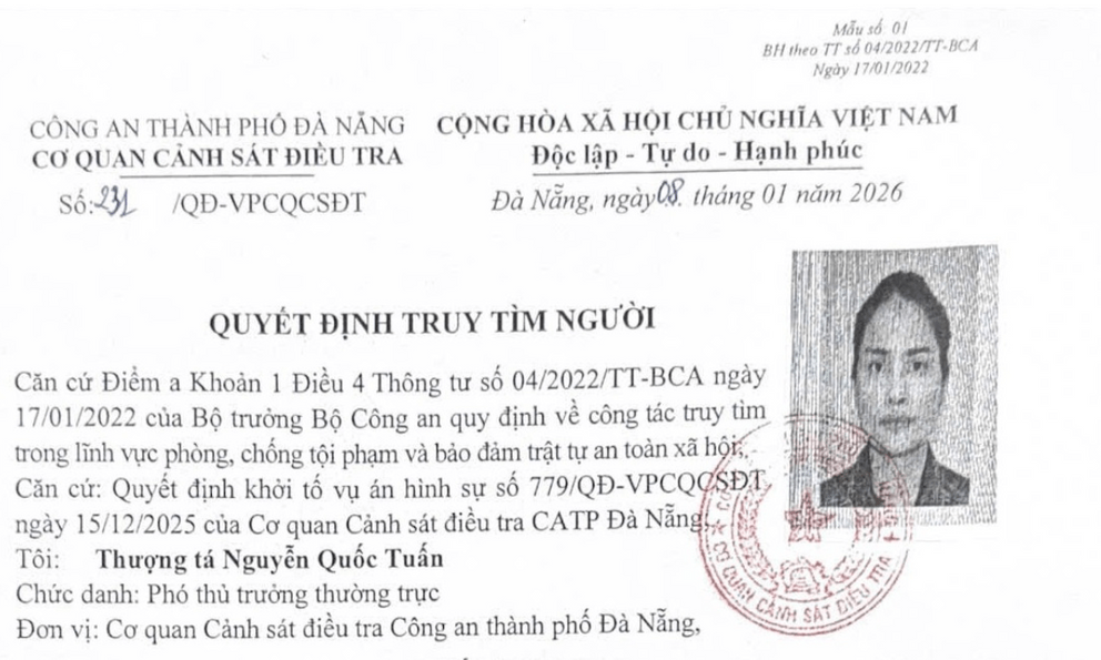 Ai biết tung tích Bùi Thị Kim Na, khẩn trương thông báo cho cơ quan công an