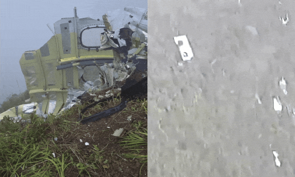 Cận cảnh hiện trường thương tâm vụ máy bay 