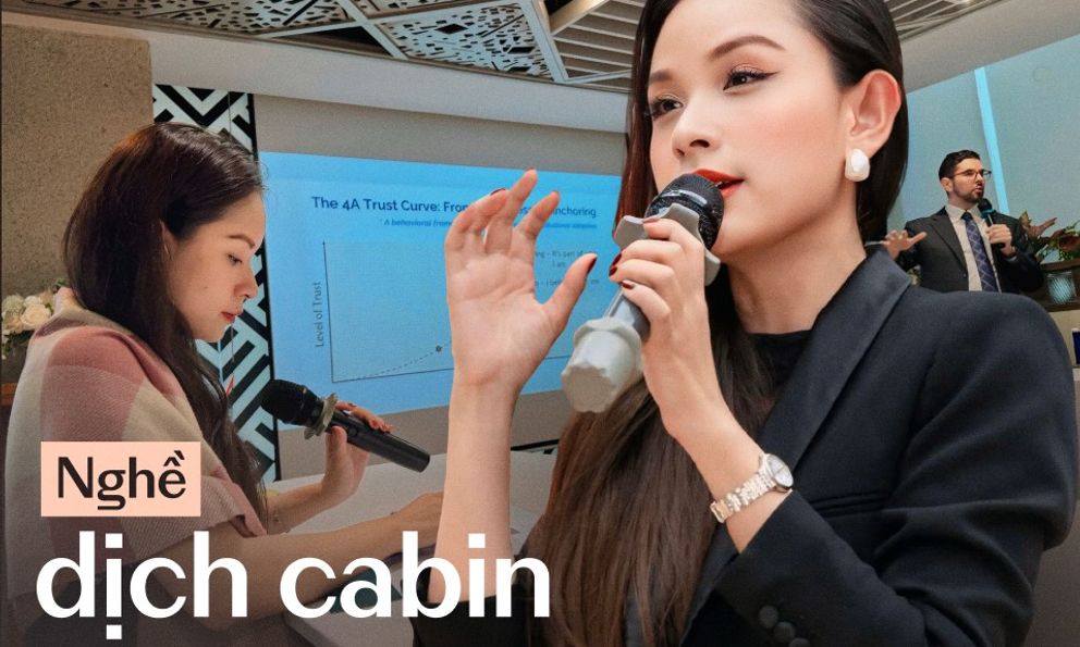 Nữ phiên dịch viên Việt làm nghề 