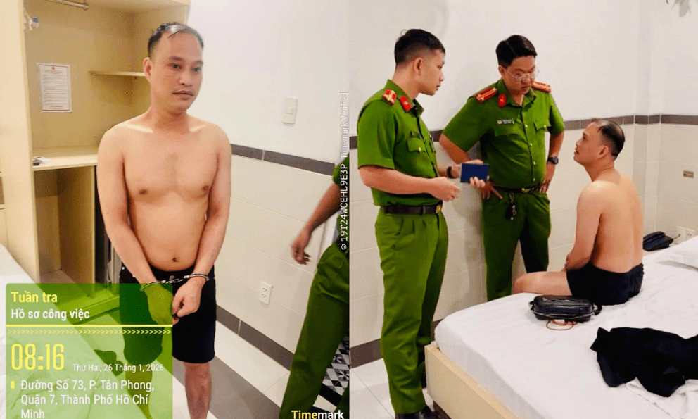 Bắt đối tượng truy nã Nguyễn Duy Anh Vũ khi đang 