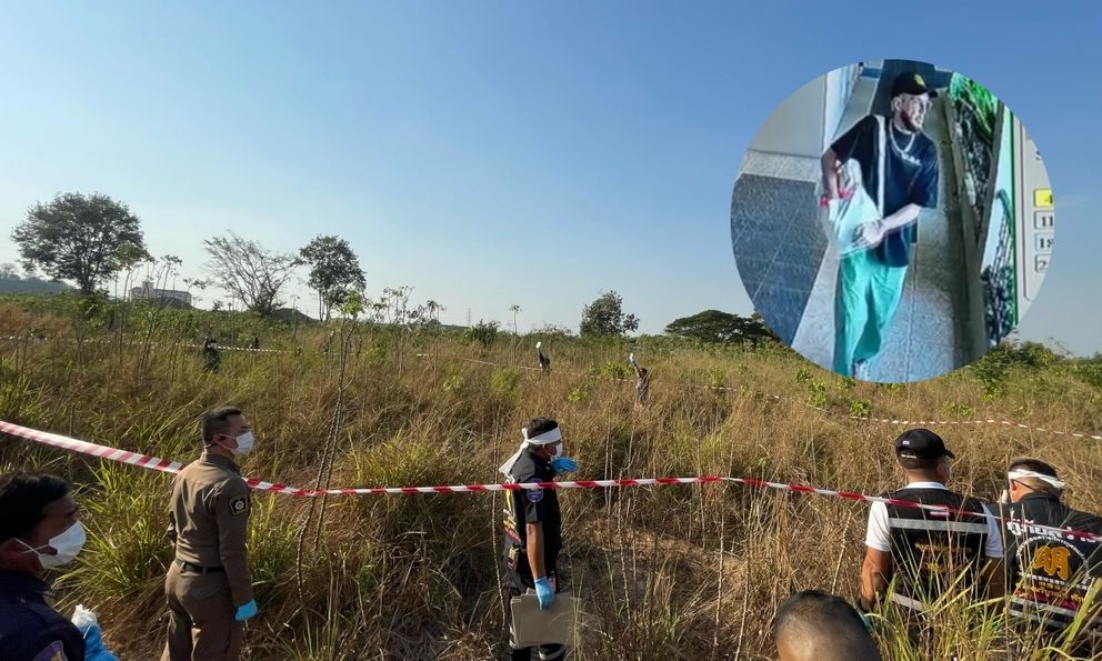 Thái Lan: Phát hiện thi thể người đàn ông nước ngoài tại 5 vị trí khác nhau ngoài bãi đất hoang