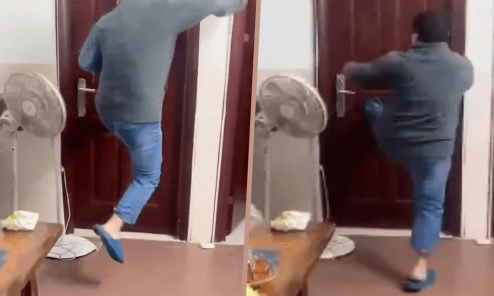 110 triệu người sững sờ trước clip người cha nổi cơn thịnh nộ, đá mạnh cửa phòng chỉ vì con gái lau tóc bằng giấy ăn