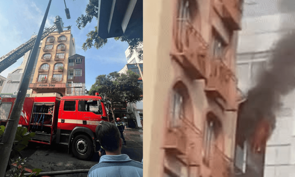 Cháy dữ dội tại căn nhà 5 tầng ở trung tâm TP.HCM, khói đen bao trùm khu dân cư