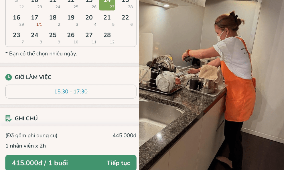 Check giá dịch vụ dọn nhà Tết TP.HCM, Hà Nội: 200.000 đồng/giờ ngày cao điểm, trả 1 triệu/ngày vẫn không có người nhận 