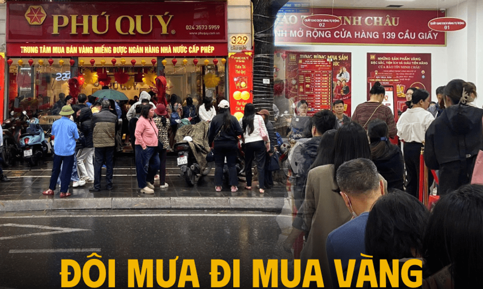 Mua vàng trước ngày Thần Tài: Khách được mua tối đa 10 cây vàng/lượt, tài xế xe ôm công nghệ tắt app đi xếp hàng thuê kiếm 80 nghìn/giờ