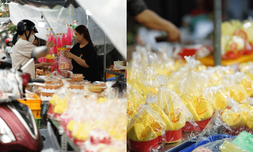 Chợ “nhà giàu” của người Hoa sáng vía Thần Tài: Không phải vàng hay cá lóc, người dân nườm nượp xếp hàng mua một loại bánh 