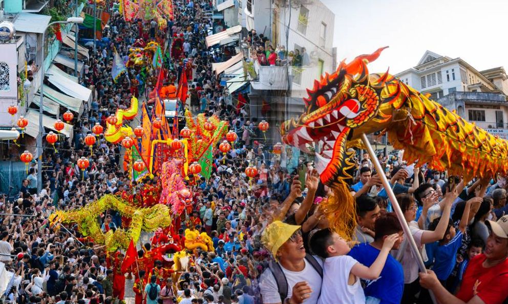 Cảnh tượng lạ ở Chợ Lớn dịp Tết Nguyên Tiêu