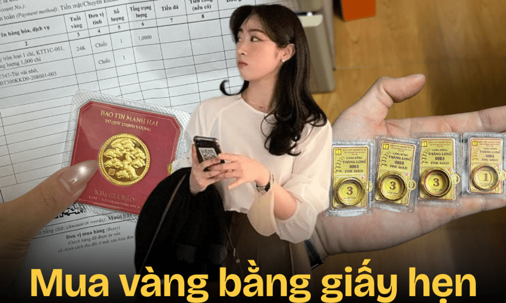 Nỗi đau của người mua vàng bằng giấy hẹn