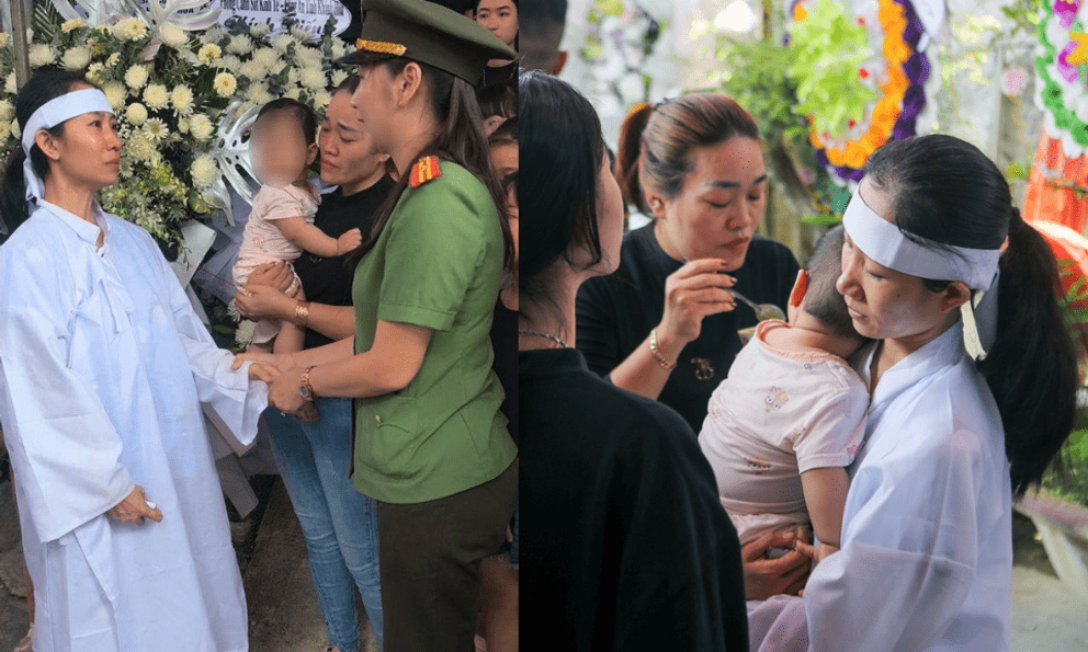 Căn nhà nhỏ ngày tang lễ của Thiếu tá hy sinh trong vụ 