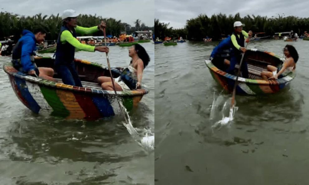 Khách Tây chấp nhận trả 200k để được xoay như chong chóng giữa bờ sông Việt