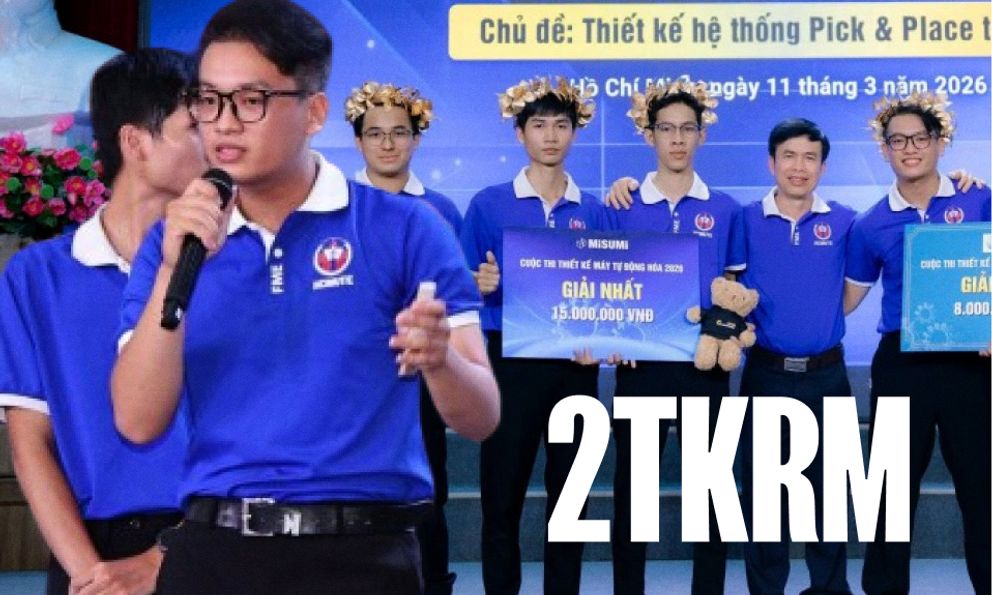 Gặp nhóm 5 chàng trai giành giải Nhất tại cuộc thi Thiết kế Máy tự động hóa 2026: 48 giờ không ngủ và 6 tuần bứt tốc