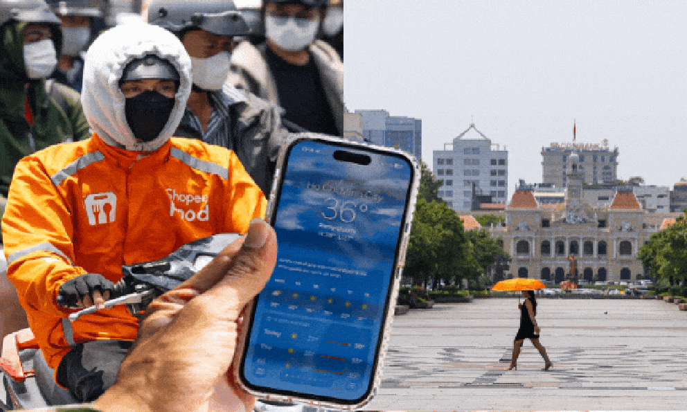 Toàn cảnh TP.HCM trong đợt nắng nóng đỉnh điểm: Tài xế công nghệ kể chuyện “rát mặt như bị tạt muối”