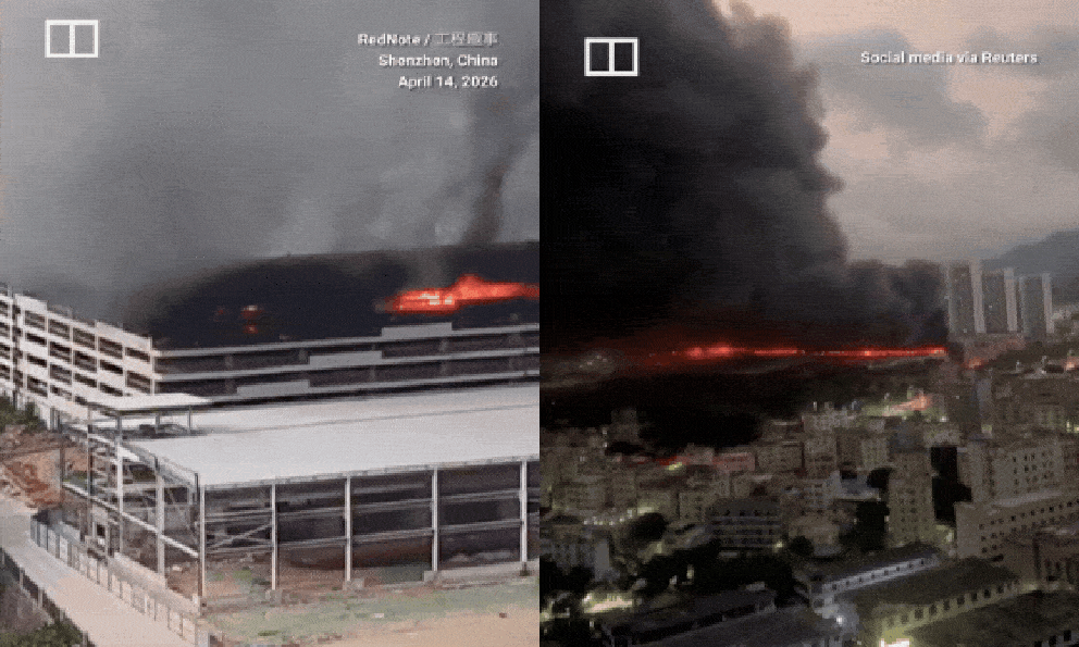 Biển lửa bao trùm bãi đỗ xe BYD tại Trung Quốc: Gara tự động biến thành lò thiêu