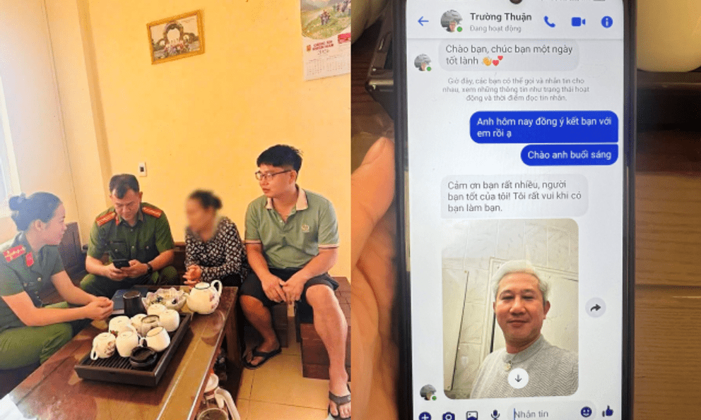 Biết cụ bà 64 tuổi ra ngân hàng chuyển tiền cho “người yêu”, tài xế taxi lập tức chở thẳng đến công an