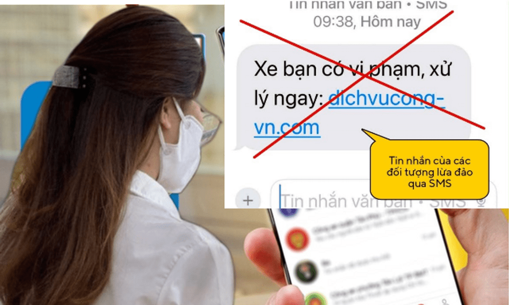 Công an phát thông báo tới những tài xế nhận được tin nhắn có nội dung sau