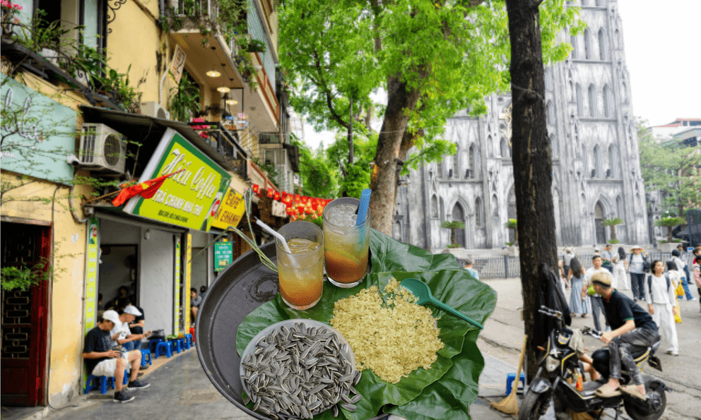 Diện mạo khác lạ của phố trà chanh Nhà thờ Lớn 