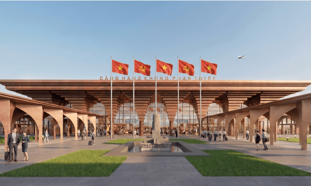 Khởi công sân bay Phan Thiết 3.900 tỷ đồng, ấn tượng với thiết kế mái vòm 13 tầng