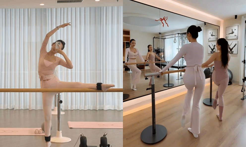  Con dâu cựu chủ tịch, “phó giám đốc” trong phim Việt để lộ ảnh trong phòng tập: Giàu, đẹp, vẫn kỷ luật 