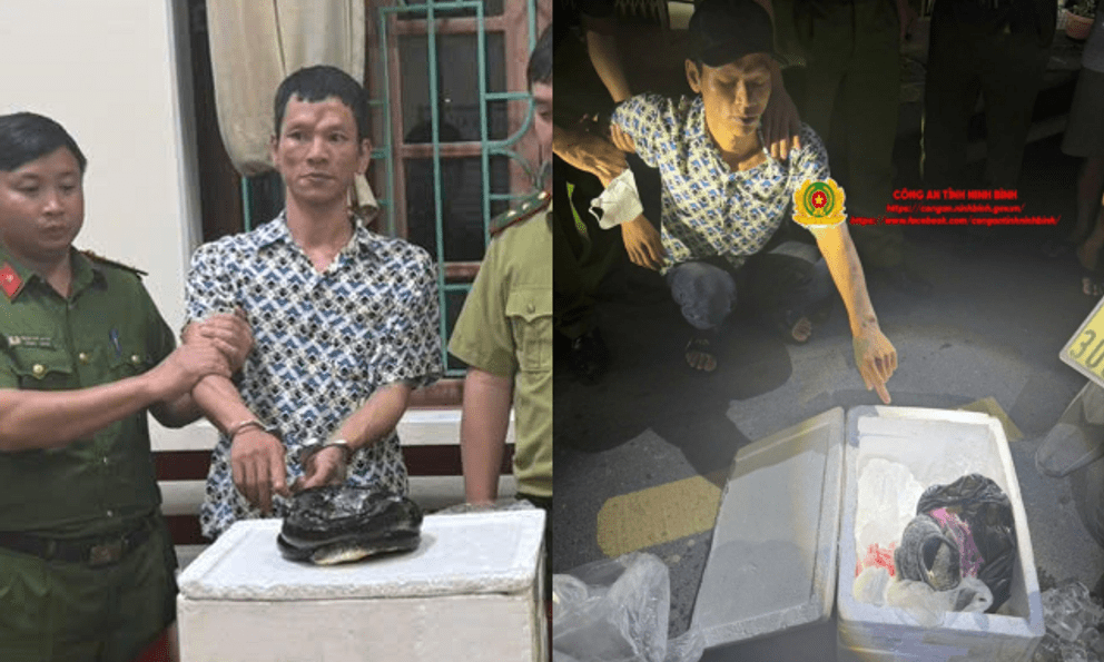 Người đàn ông SN 1987 chở thùng xốp bí ẩn trên xe máy, công an kiểm tra, phát hiện thứ khiến ai cũng rùng mình