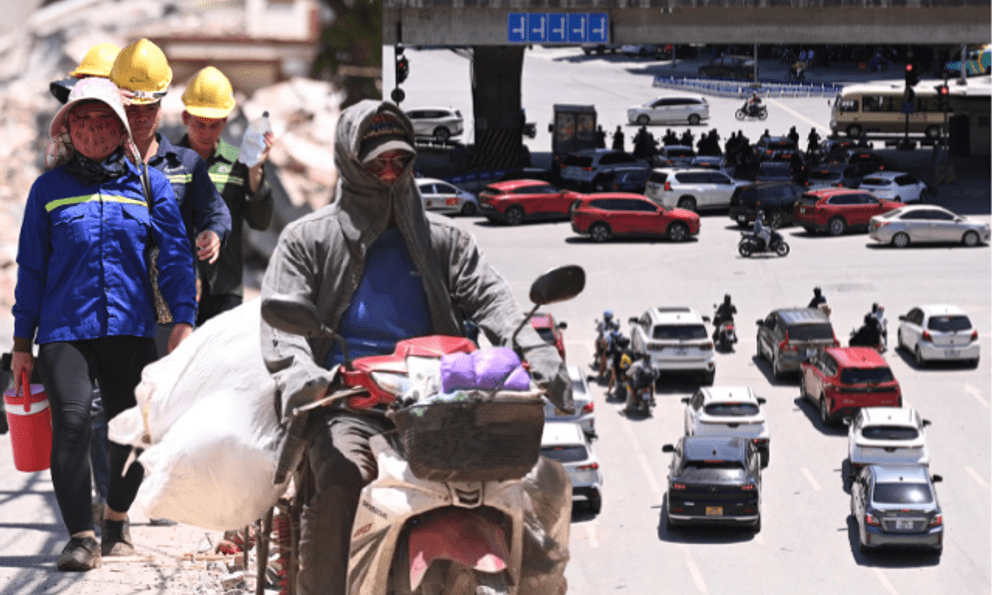 Hà Nội ghi nhận mức nhiệt cao nhất cả nước: Trung tâm Thủ đô nóng ngột ngạt khó thở, người dân vật vã giữa “chảo lửa” 38,7 độ C