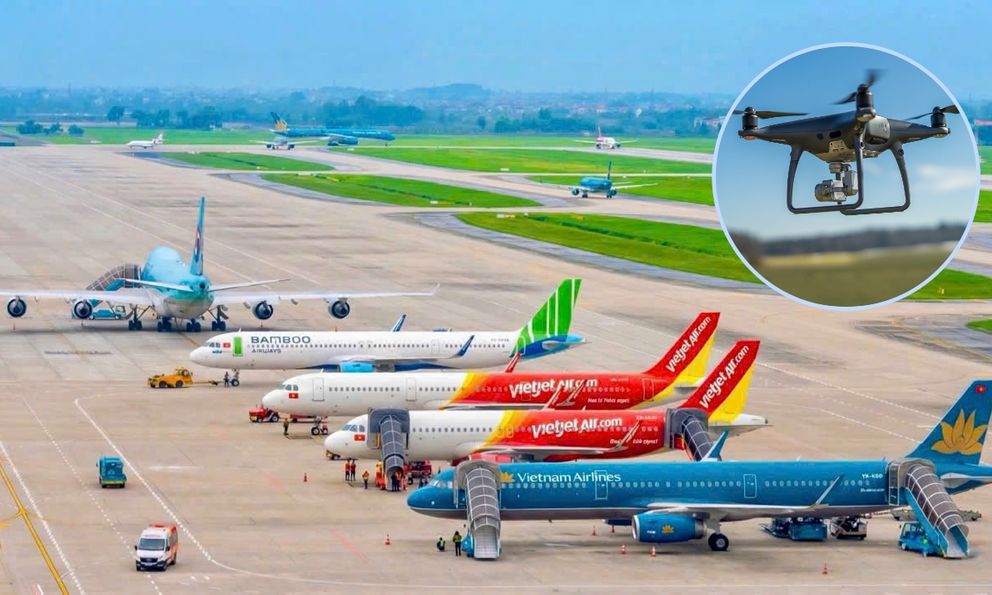 Phát hiện UAV gần sân bay Nội Bài, 16 chuyến bay phải tạm dừng