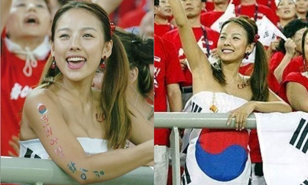 Ảnh Lee Hyori cổ vũ đội tuyển Hàn Quốc hot trở lại: Đúng là 