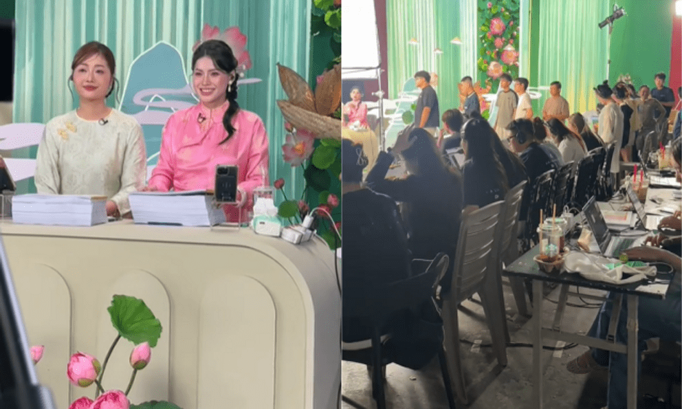 Võ Hà Linh lần đầu công khai hậu trường phiên super live, con gái nói một câu nghe tan chảy