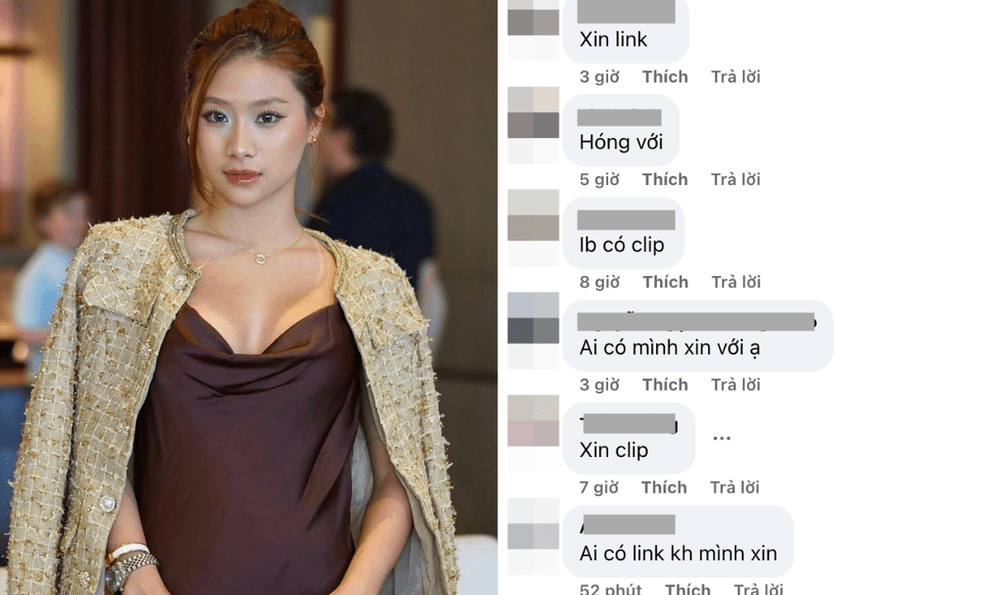 Phản cảm loạt bình luận “xin link” clip Louis Phạm