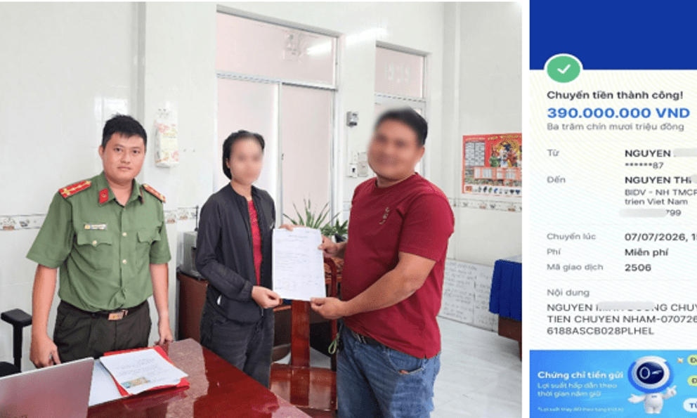 Chuyển khoản thành công 390 triệu đồng, người phụ nữ hoang mang vì không xác định được người nhận: Công an vào cuộc xác minh 