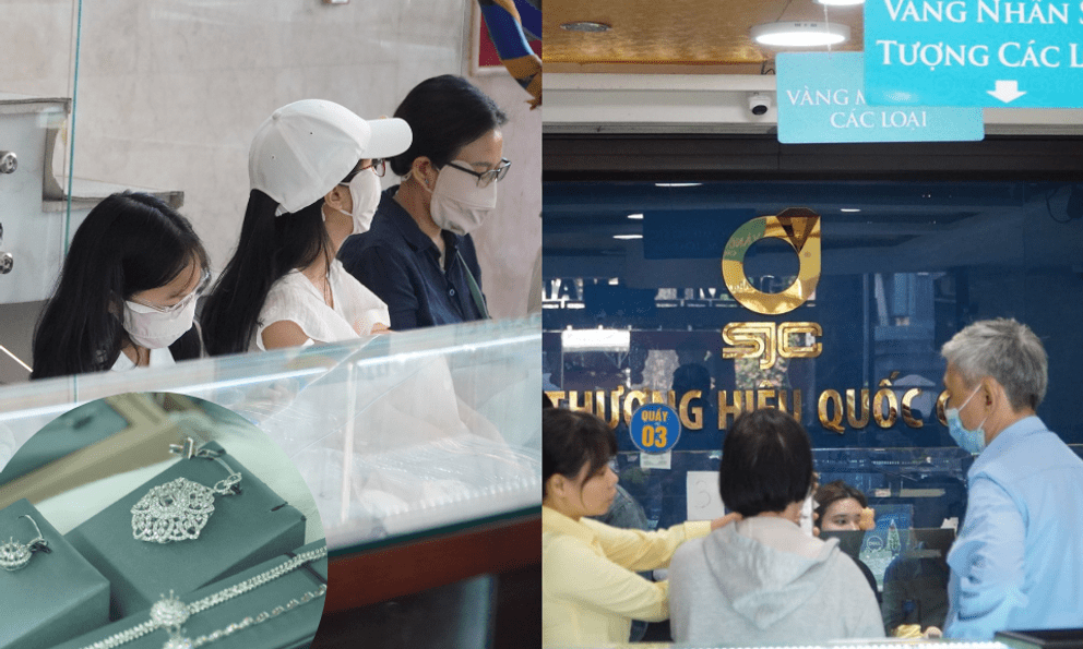 Người dân đổ về SJC sau thông báo mới nhất, điểm giao dịch 420 Nguyễn Thị Minh Khai tại TP.HCM đông kín khách từ sáng đến chiều
