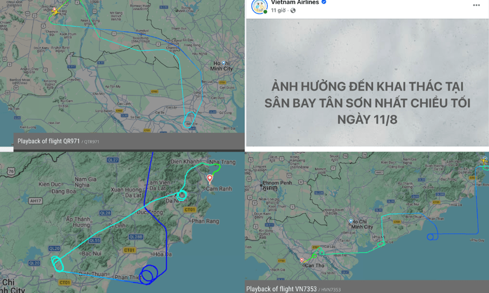 Nhiều máy bay lượn vòng, bị ảnh hưởng khi drone xuất hiện tại sân bay Tân Sơn Nhất 