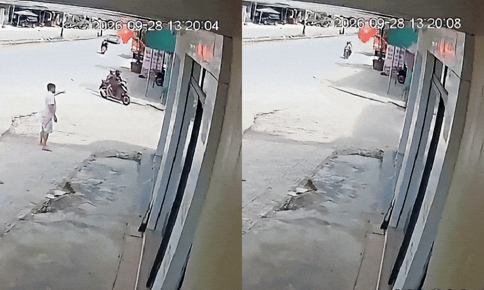 Hà Tĩnh: Khoảnh khắc cổng làng đổ sập đè 2 mẹ con đi xe máy, bé trai lớp 3 bị thương nặng